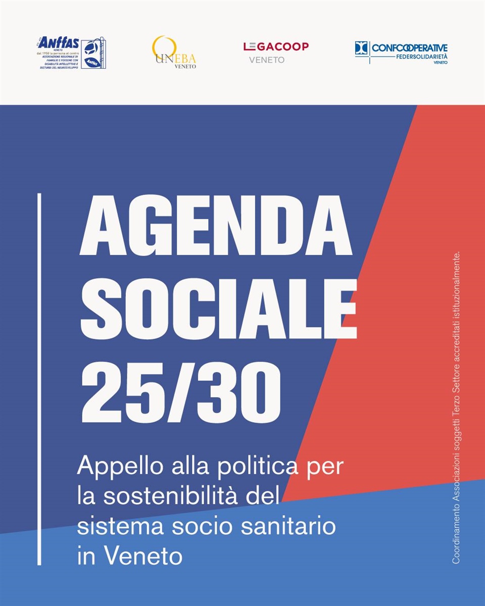 Agenda Sociale 2025/2030: l'appello alla politica per il welfare Veneto