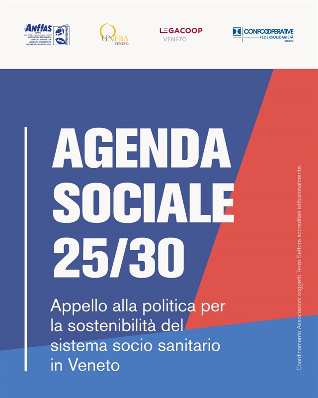 Agenda Sociale 2025/2030: l'appello alla politica per il welfare Veneto