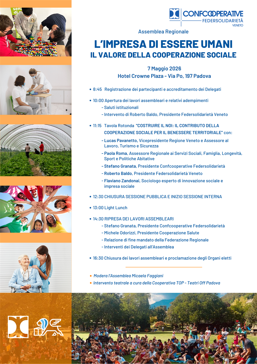 ASSEMBLEA REGIONALE CONFCOOPERATIVE FEDERSOLIDARIETÀ VENETO